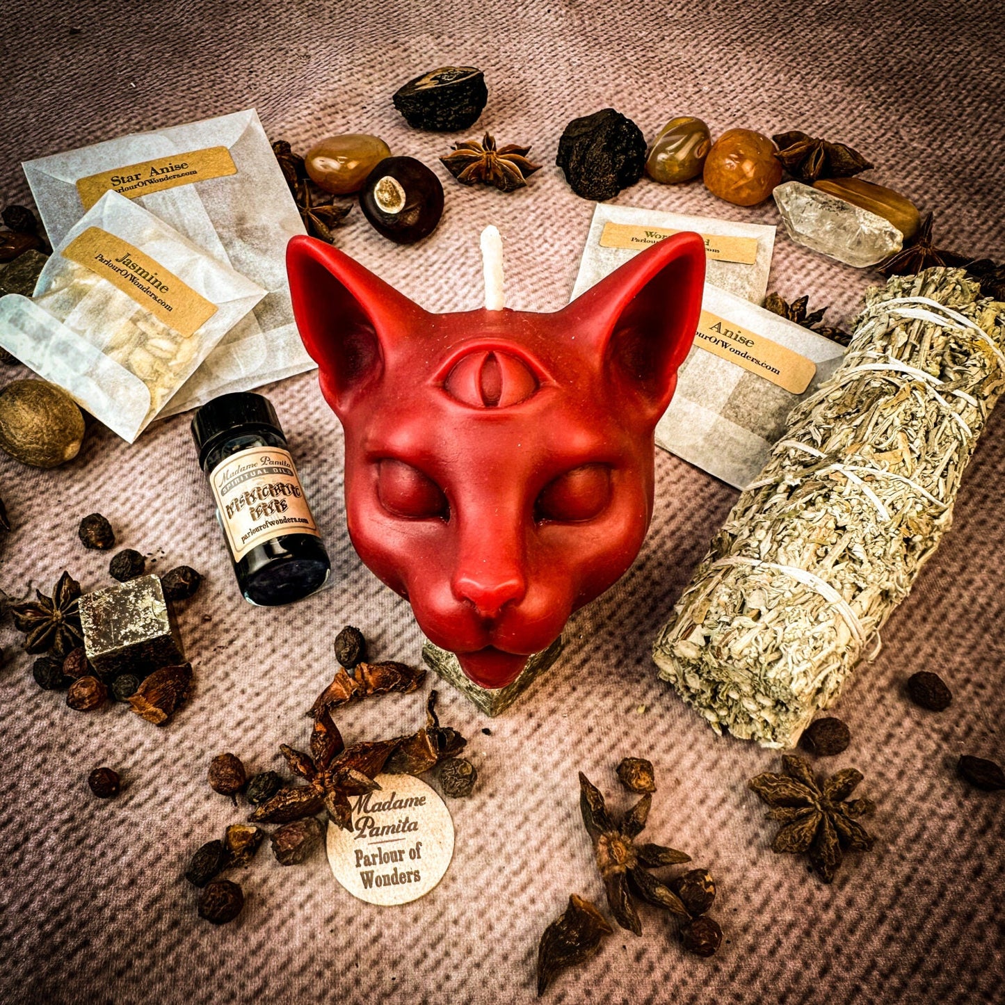 Kit de Velas para Hechizos del Ojo Psíquico - Intuición y Habilidades Psíquicas