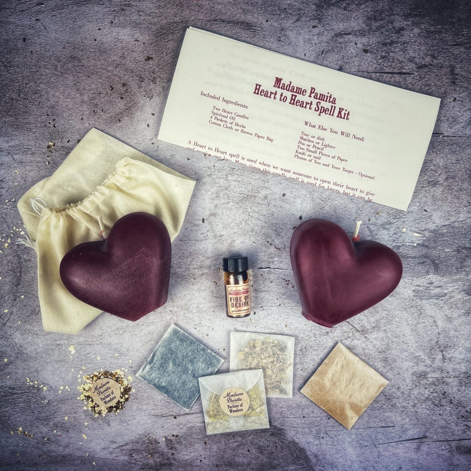 Kit de velas Corazón a Corazón - Magia para la conexión amorosa y la reconciliación