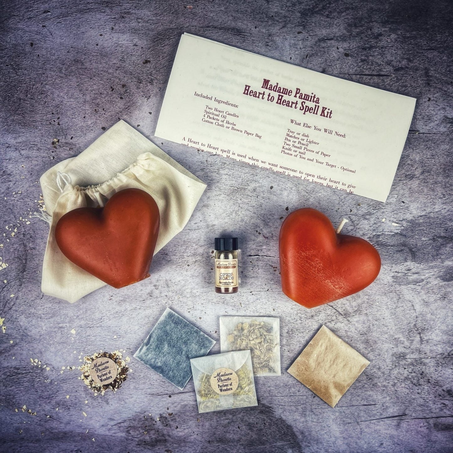 Kit de velas Corazón a Corazón - Magia para la conexión amorosa y la reconciliación