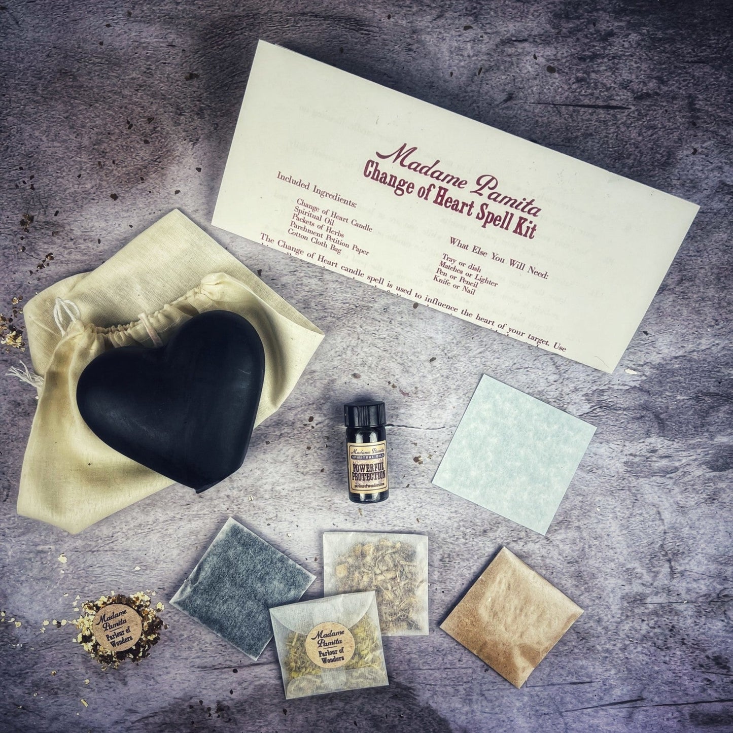 Kit de hechizos con vela para cambiar el corazón - Reconciliación amorosa y sanación emocional