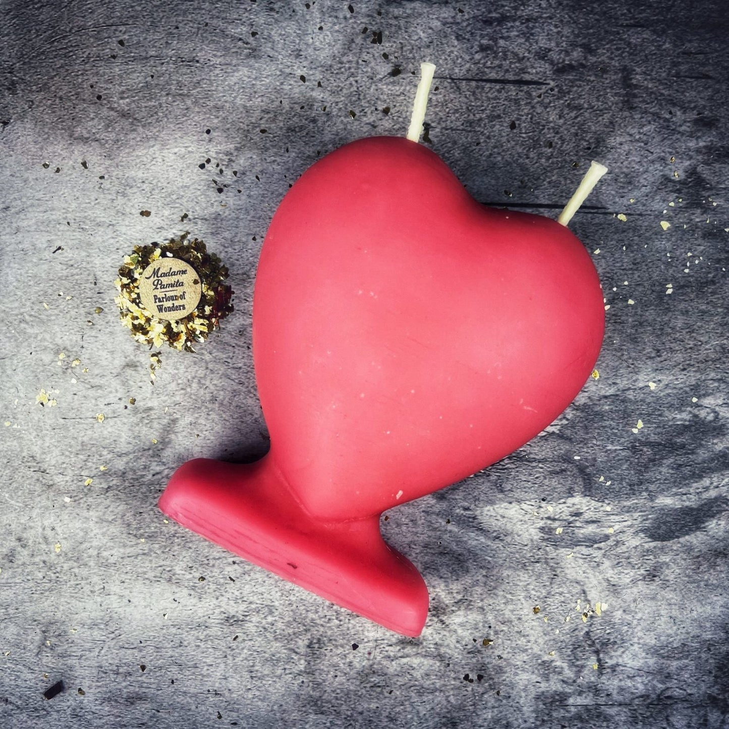 Vela Mágica de Amor Llama Gemela de Cera de Abejas - Magia para el Alma Gemela y el Amor Verdadero