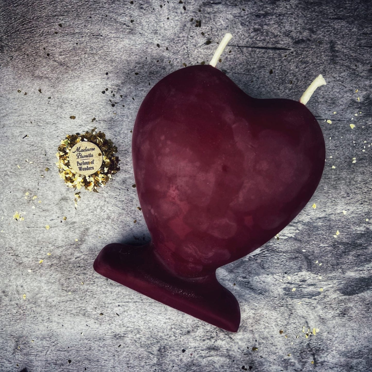 Vela Mágica de Amor Llama Gemela de Cera de Abejas - Magia para el Alma Gemela y el Amor Verdadero