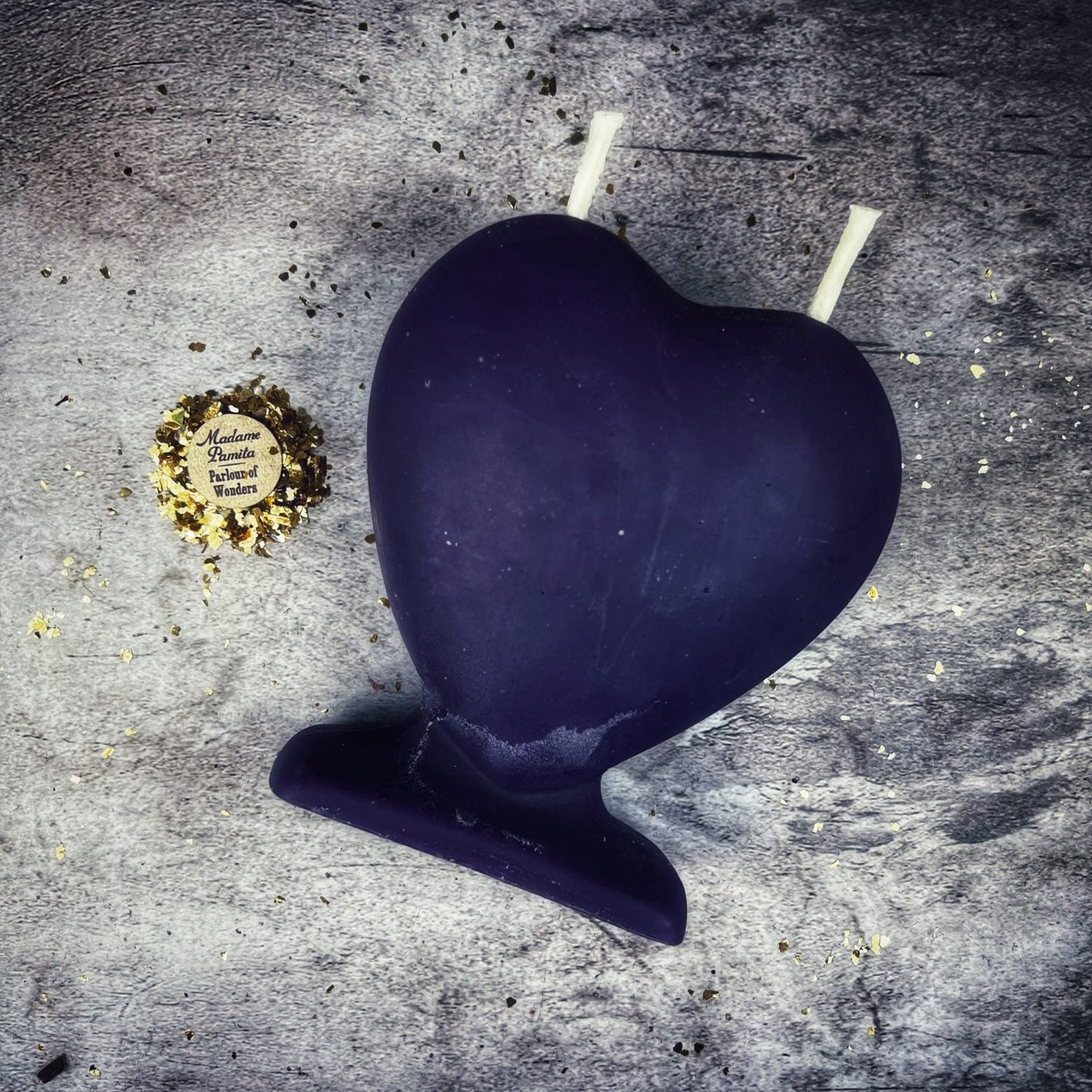Vela Mágica de Amor Llama Gemela de Cera de Abejas - Magia para el Alma Gemela y el Amor Verdadero
