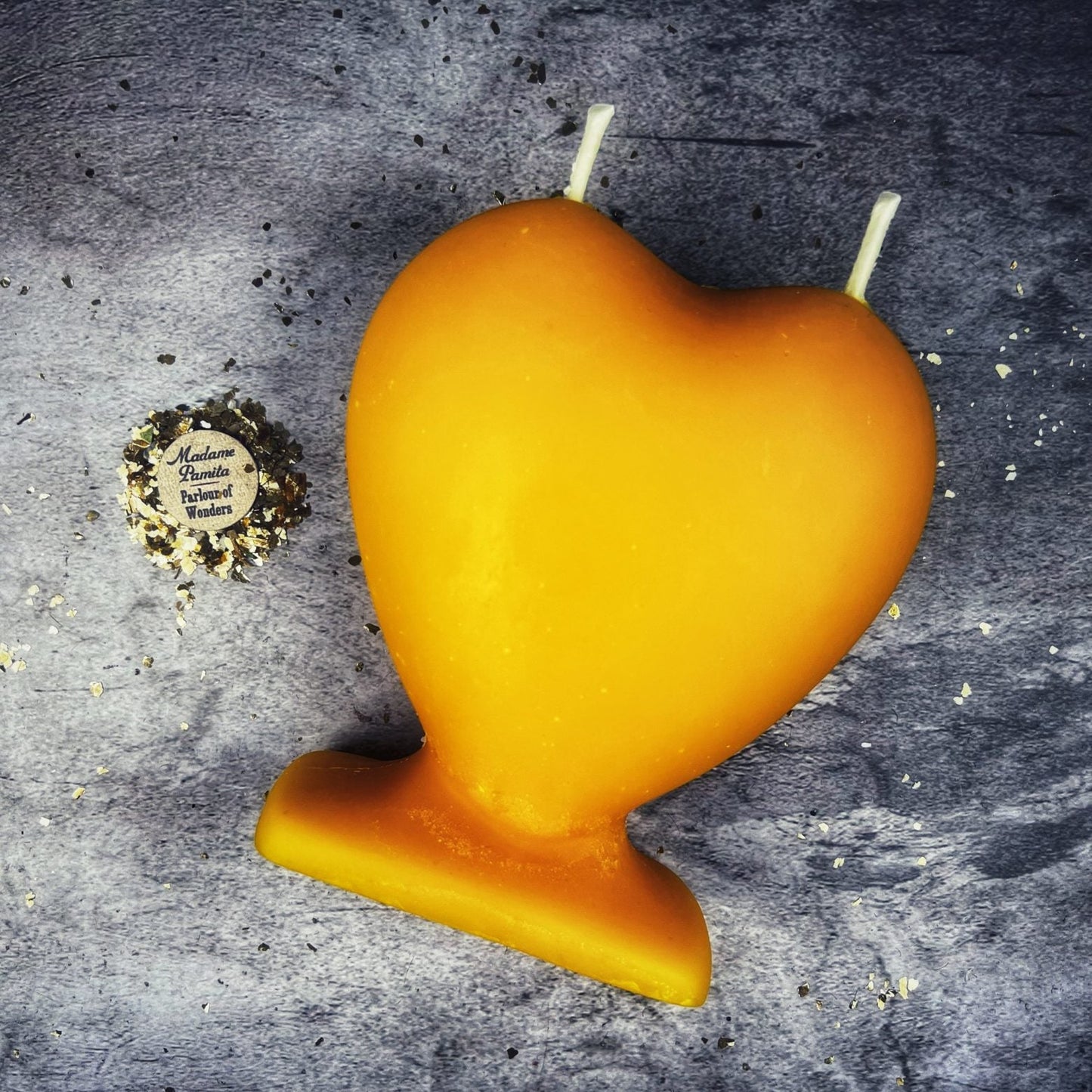 Vela Mágica de Amor Llama Gemela de Cera de Abejas - Magia para el Alma Gemela y el Amor Verdadero
