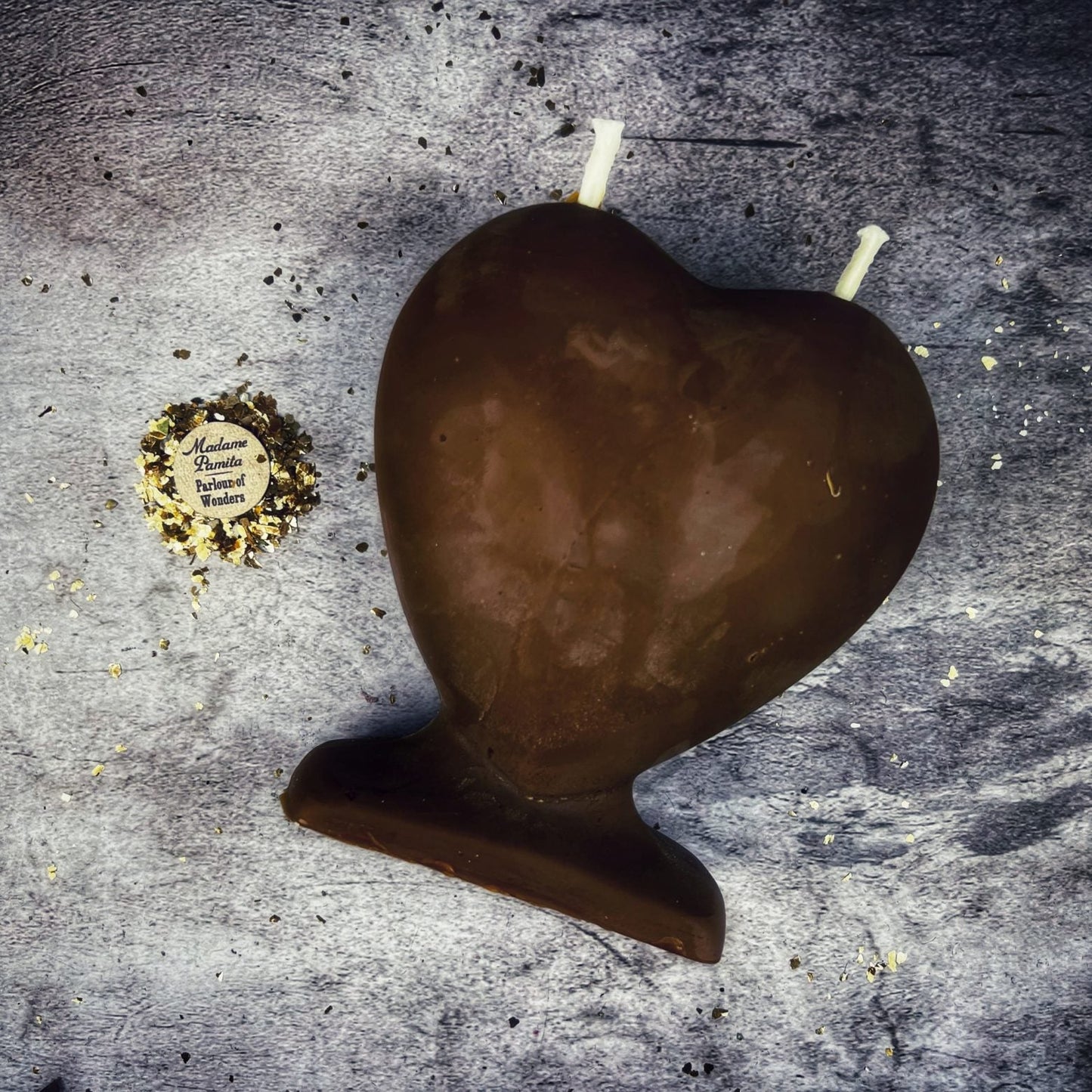 Vela Mágica de Amor Llama Gemela de Cera de Abejas - Magia para el Alma Gemela y el Amor Verdadero