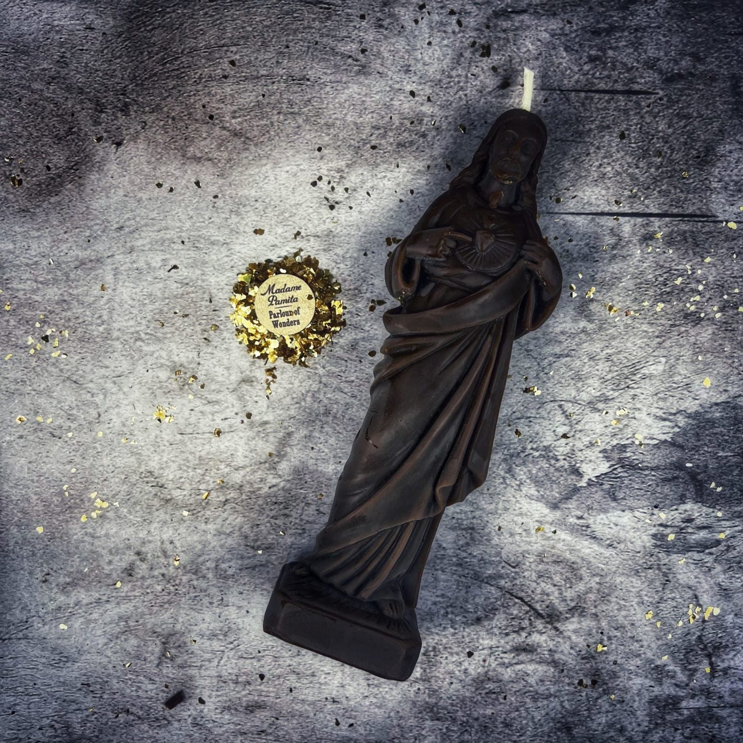 Vela de cera de abeja del Sagrado Corazón de Jesús – Amor divino y milagros
