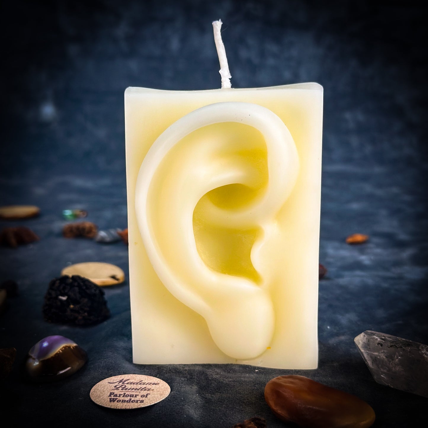 Vela de cera de abeja exvoto para el oído - Curación, ser escuchado y clarividencia