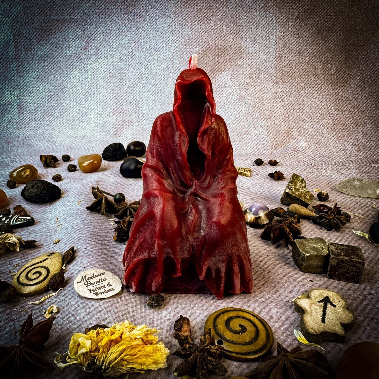 Beeswax Seer Spirit Spell Candle - Psychic Ability & Spirit Realm Connection