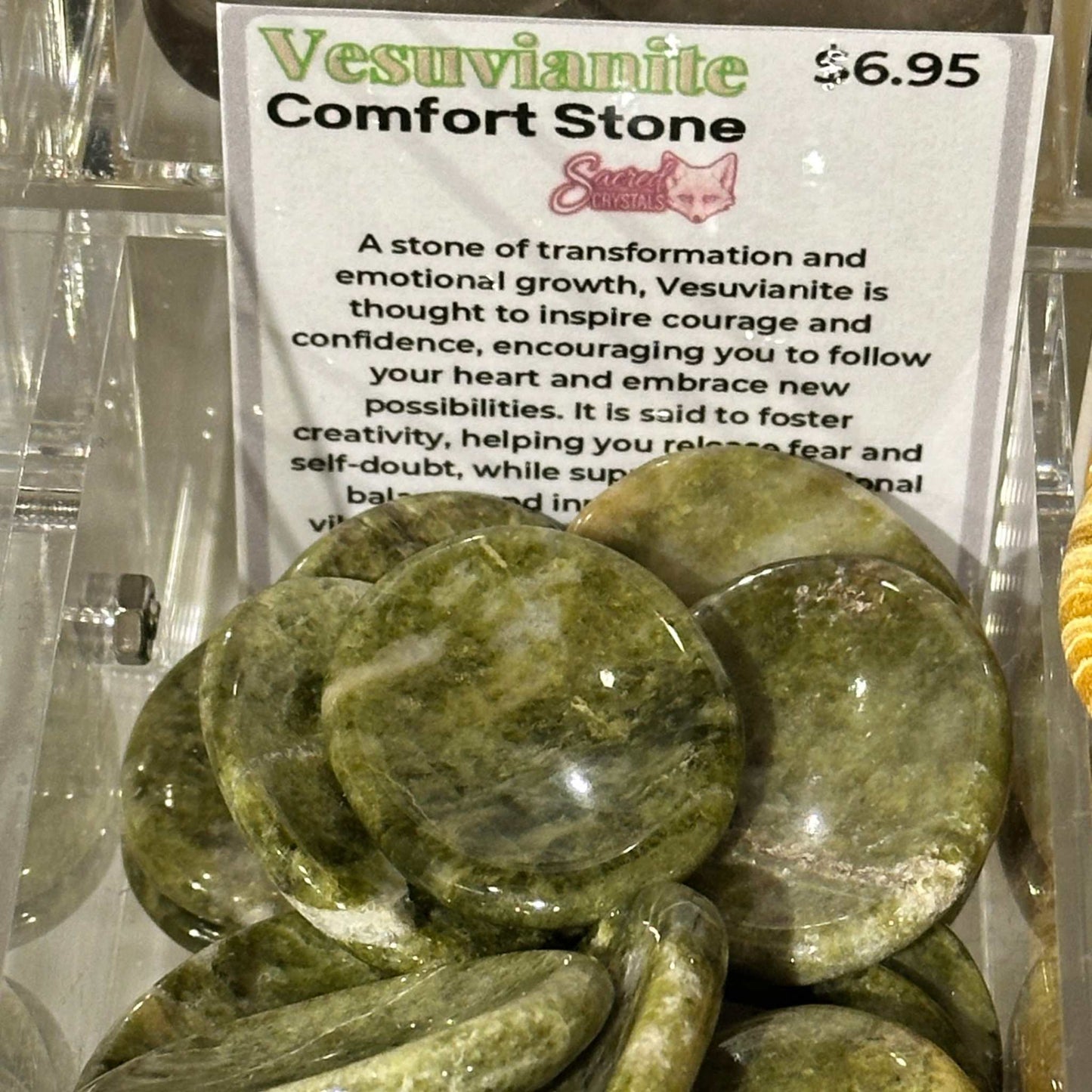 Piedra de la comodidad de vesubianita
