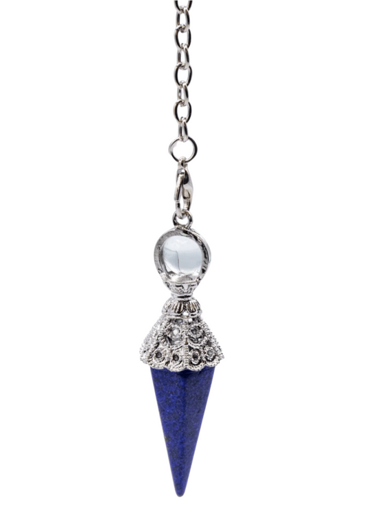 Péndulo de Cristal de Lapislázuli Ornamental
