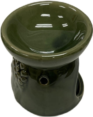 Quemador de Aceite para Velas de Té de Cerámica - Relieve de Cara de Buda - Color Aleatorio