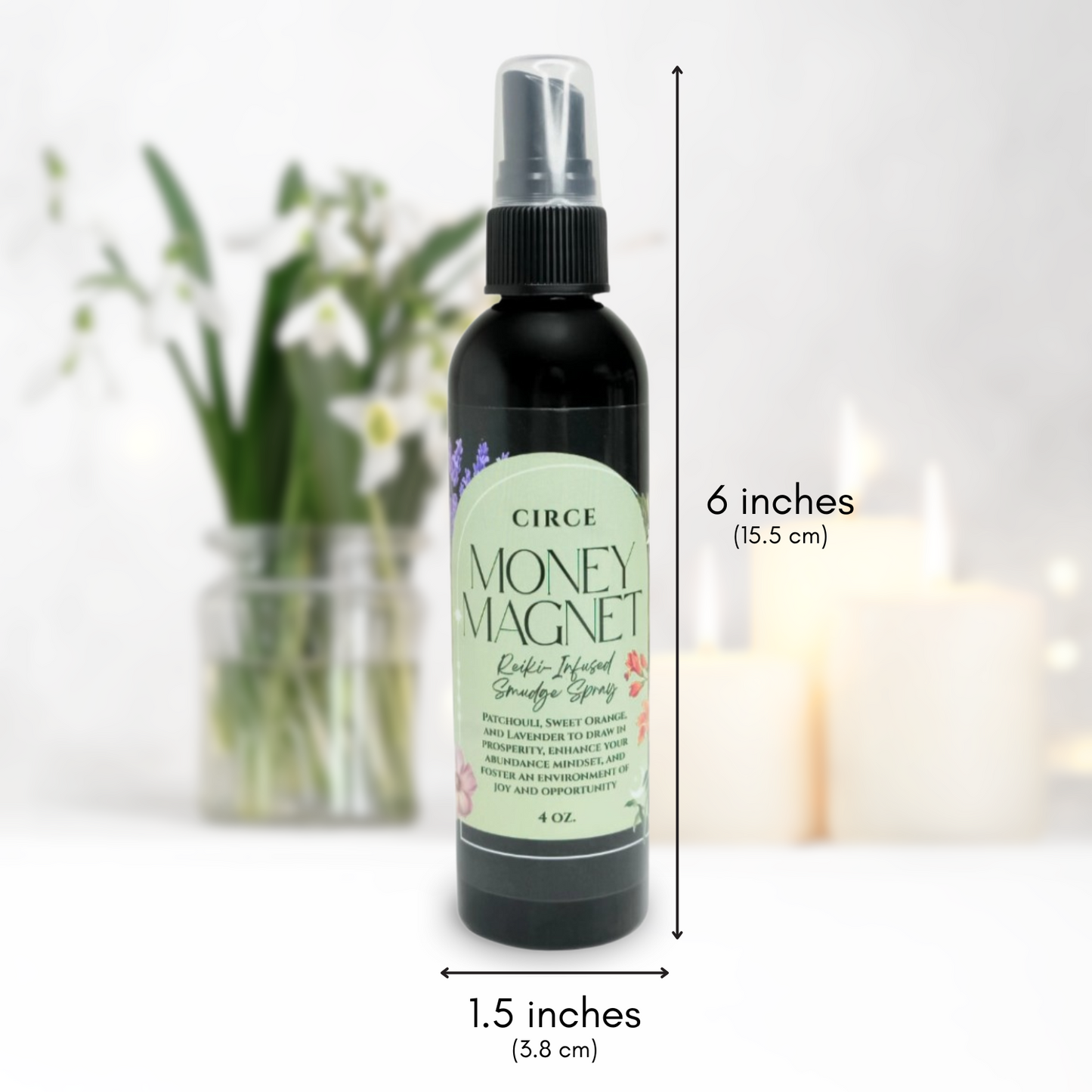 Spray Prosperidad Limpiador Energético — Rociador Ritual Imán de Dinero