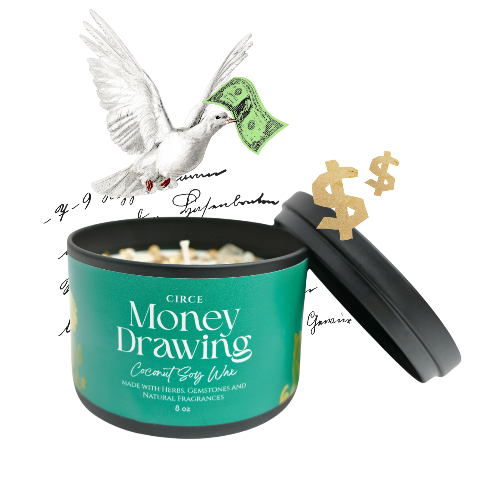 Vela de la Prosperidad para Atraer Dinero – Vela Ritual de Abundancia de 8 oz