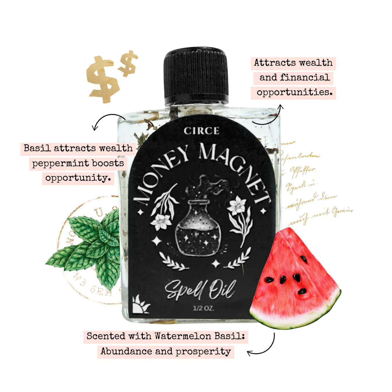 Set de ritual de abundancia de Deméter - Mezcla de prosperidad y aceite Money Magnet