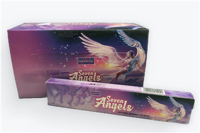 Varitas de incienso Nandita Seven Angels de 15 gramos (12/caja)