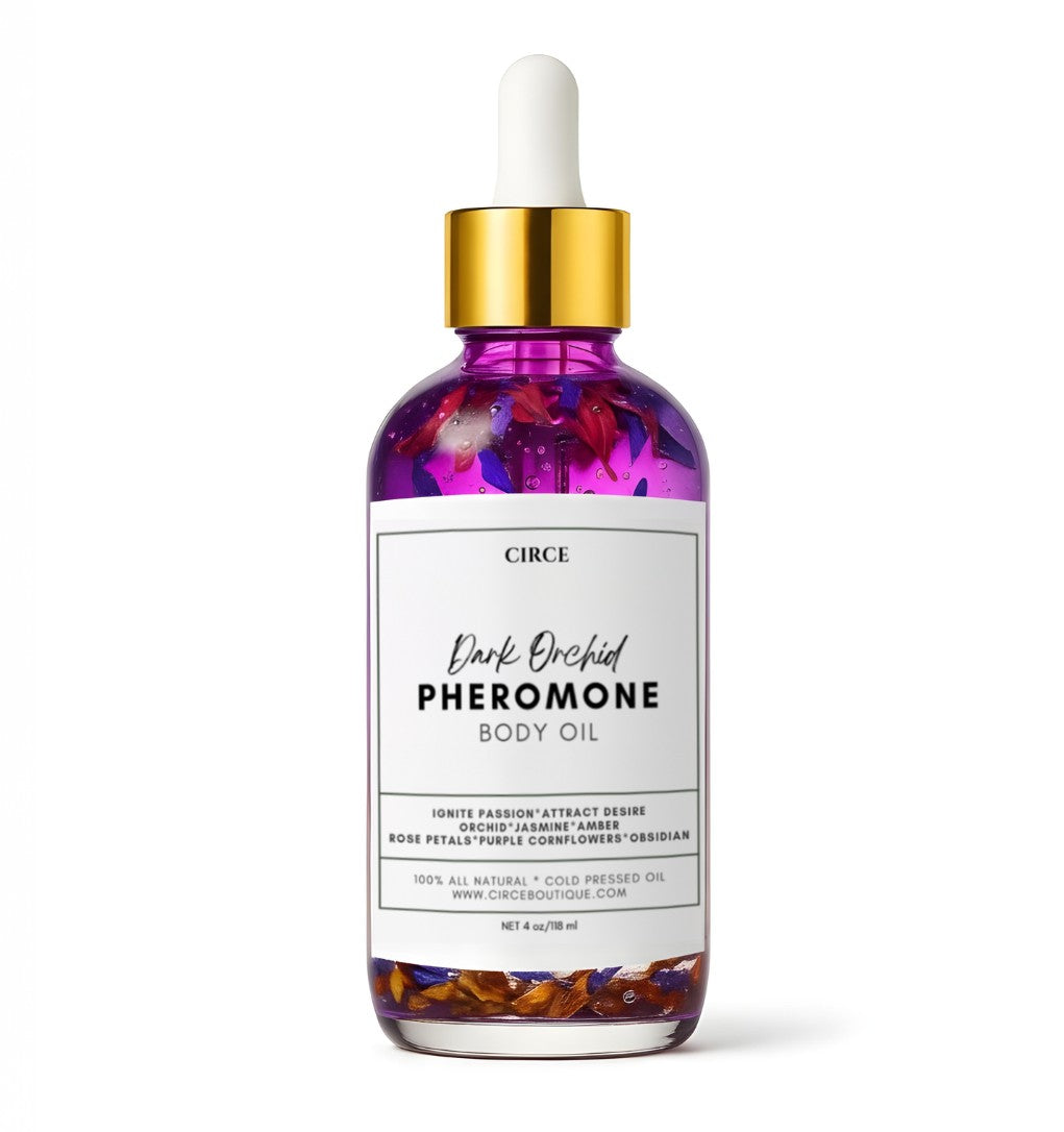 Aceite Corporal con Feromonas Orquídea Oscura – Aceite Ritual de Orquídea, Jazmín y Ámbar