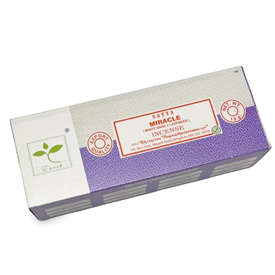 MIRACLE (Salvia Blanca x Lavanda), INCIENSO SATYA (6x15g) seleccione fragancia