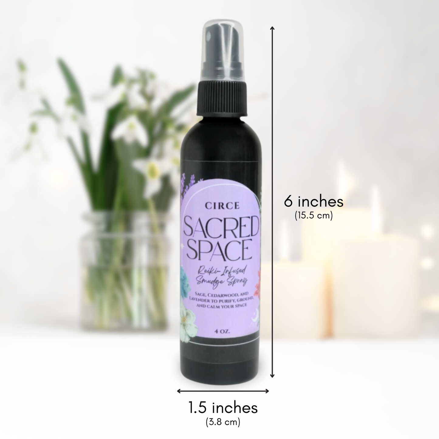 Rocío Sagrado Purificador y Limpiador de Espacios – 4 oz