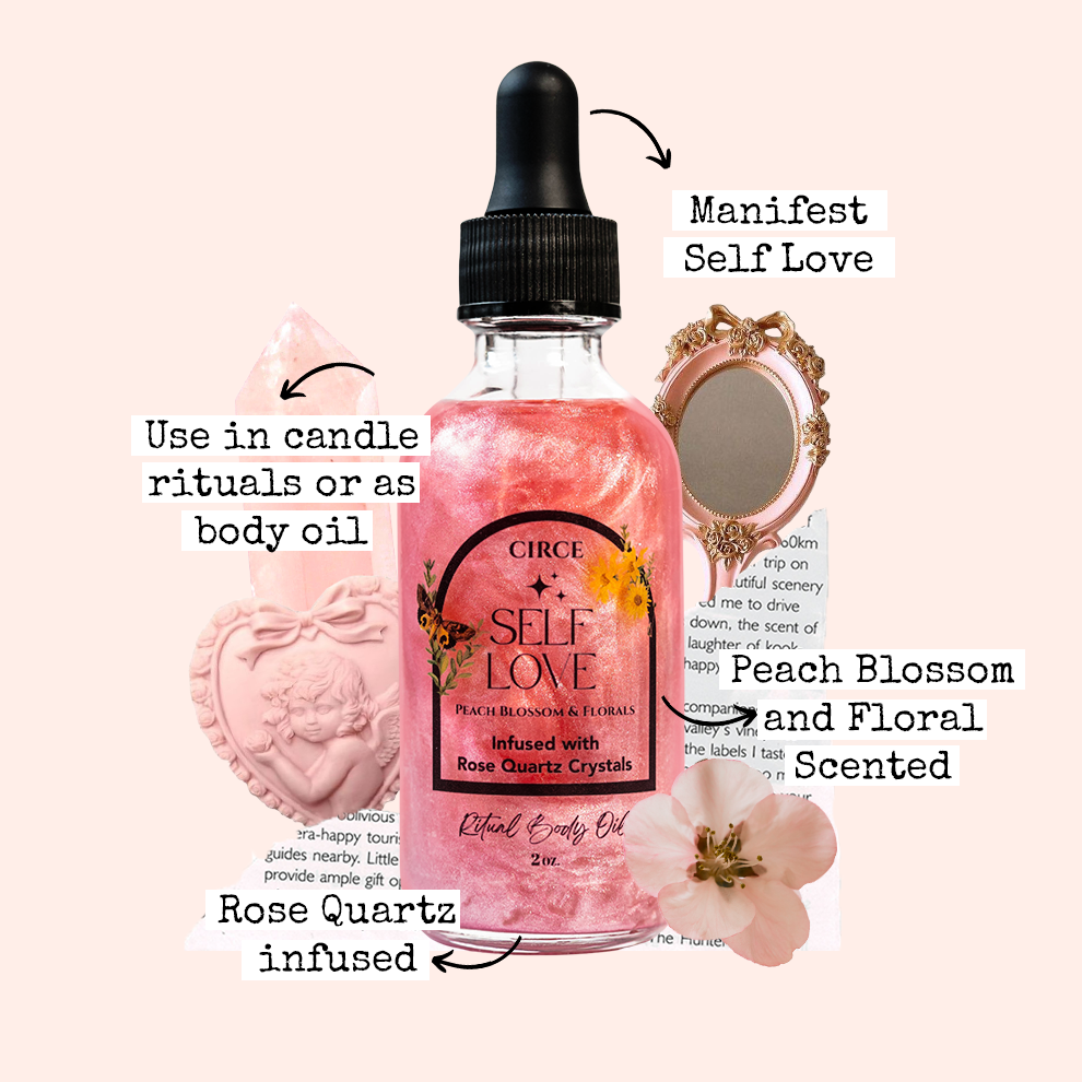 Aceite Corporal para Rituales de Amor Propio — Confianza y Sanación del Corazón