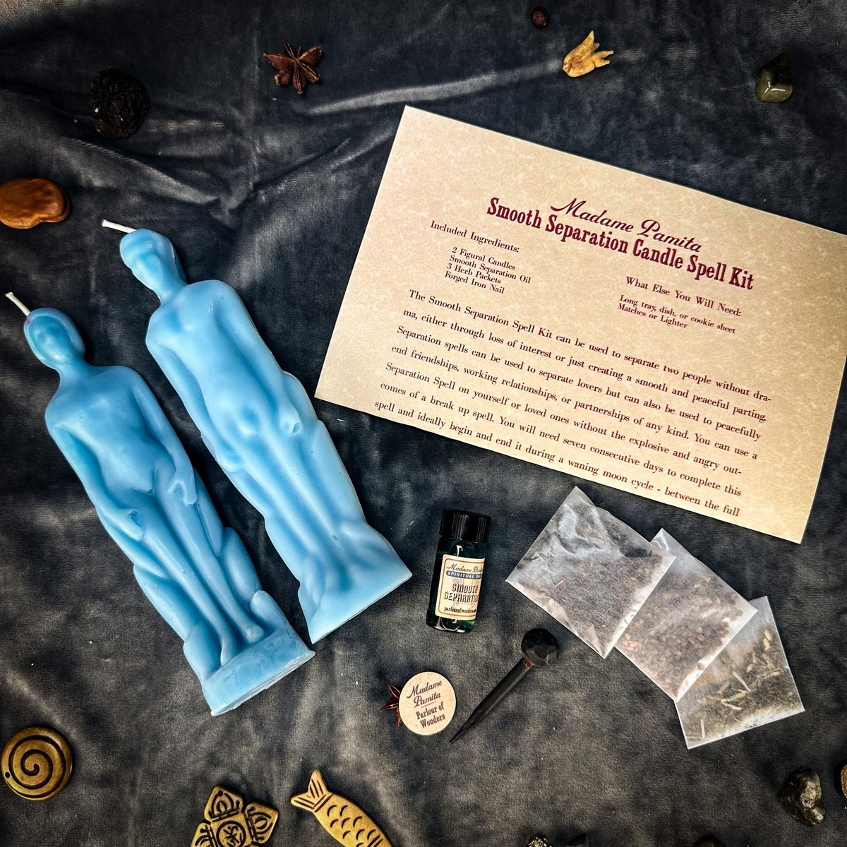 Kit de Velas de Separación Suave - Humano/Hombre | Despedida Pacífica