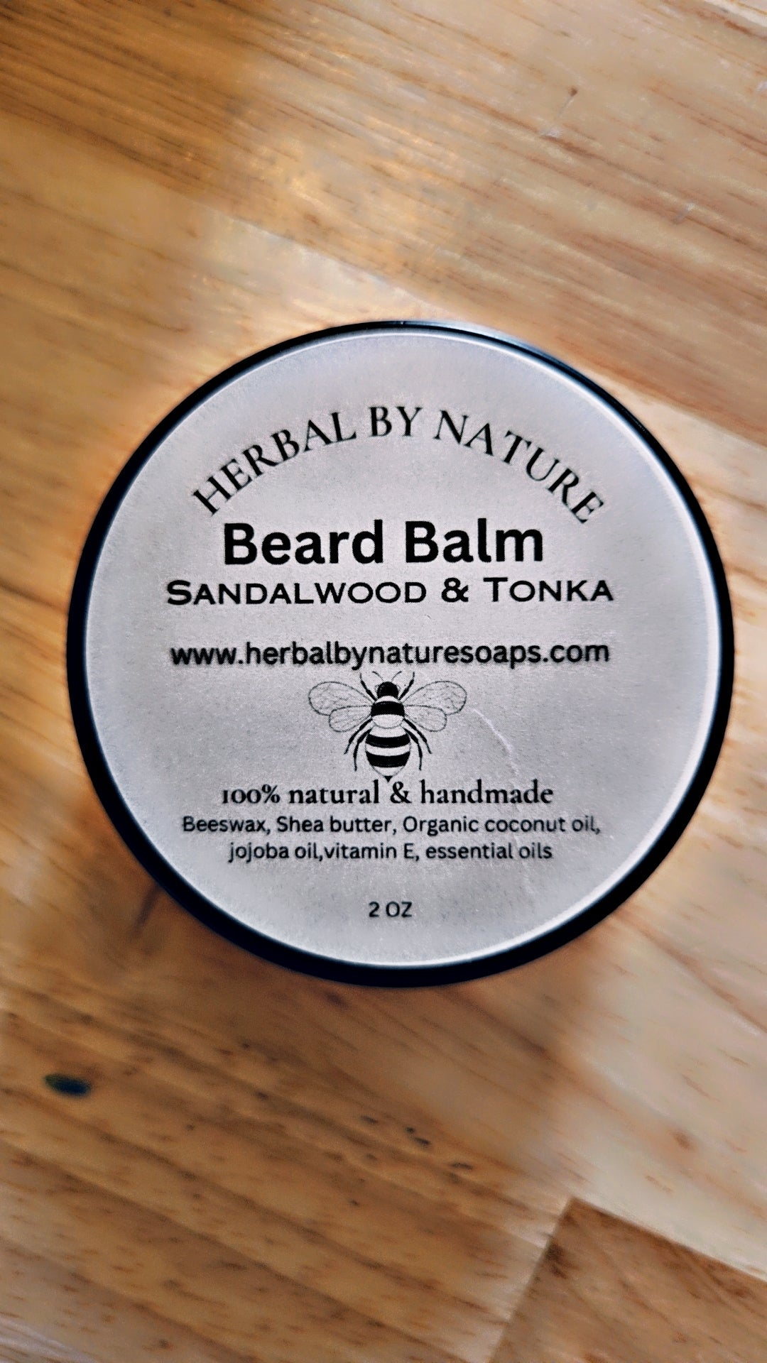 Bálsamo de Cera de Abejas Natural para Barba