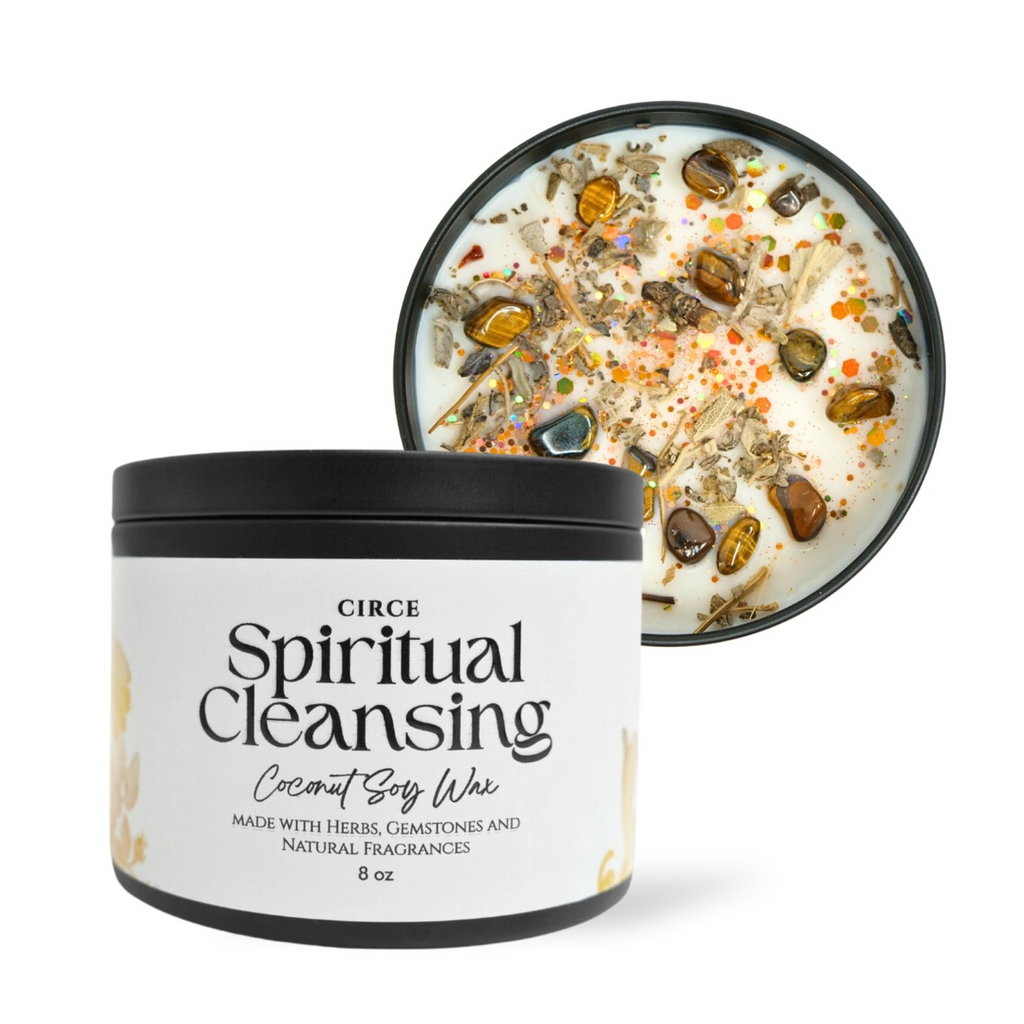 Vela de limpieza espiritual – Vela ritual de limpieza energética de 8 oz