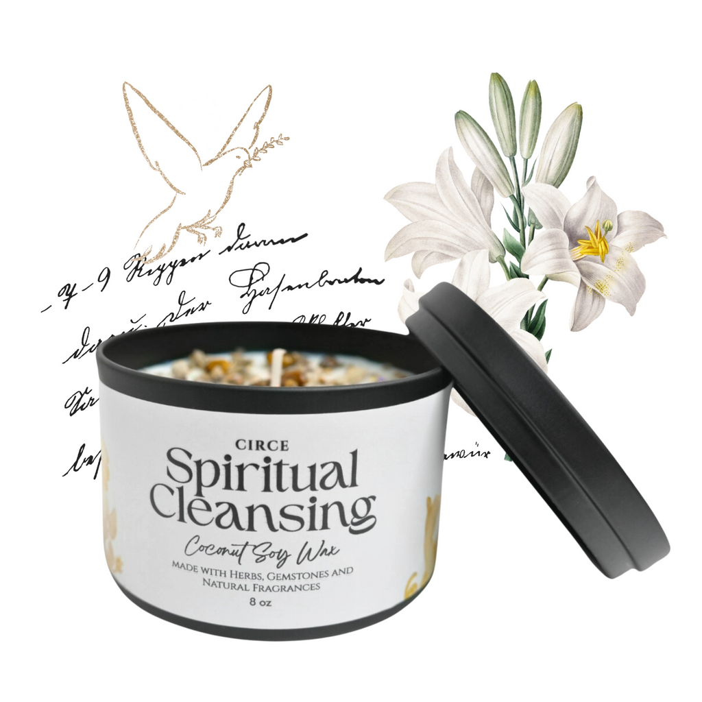 Vela de limpieza espiritual – Vela ritual de limpieza energética de 8 oz