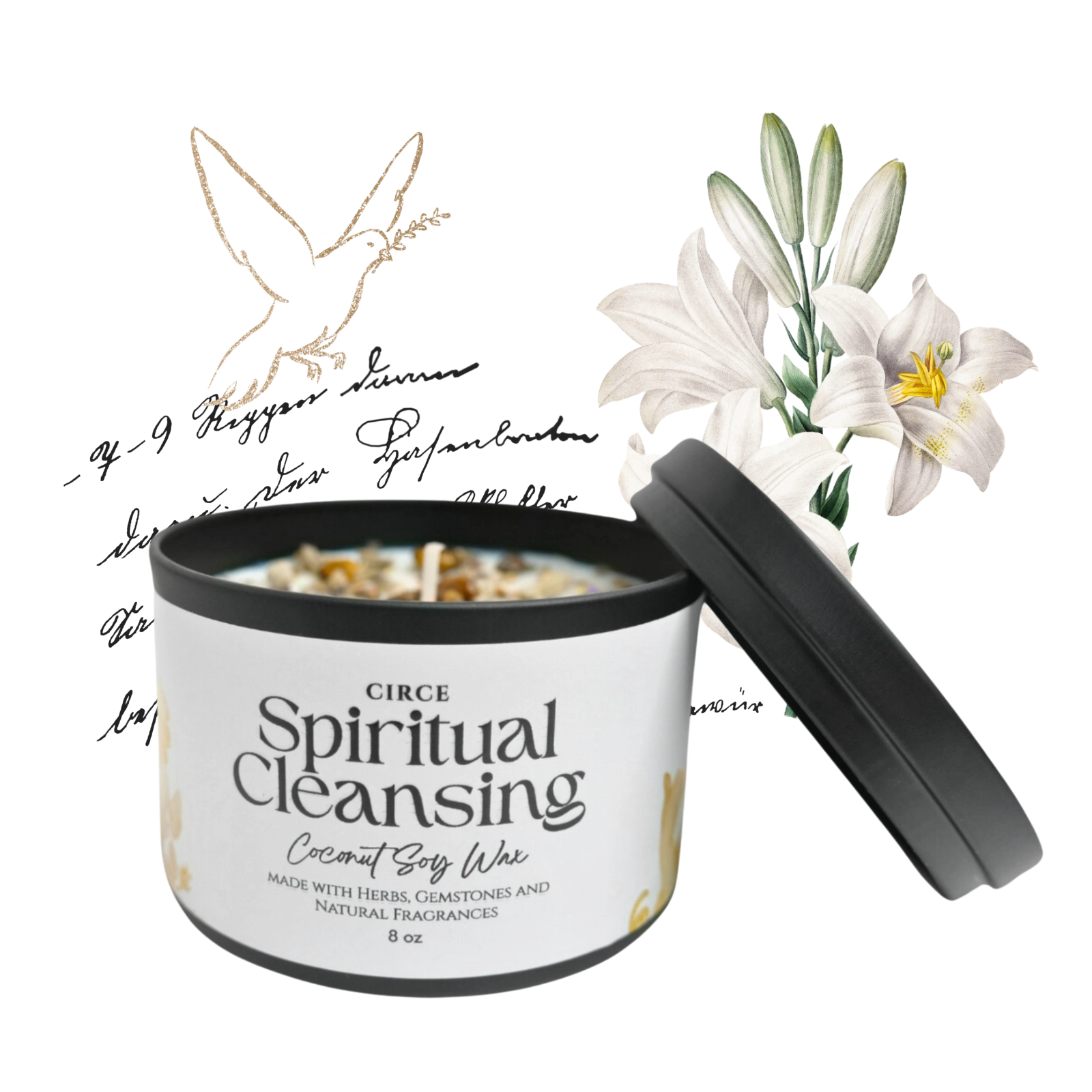 Vela de limpieza espiritual – Vela ritual de limpieza energética de 8 oz