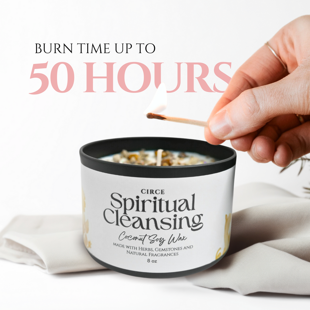 Vela de limpieza espiritual – Vela ritual de limpieza energética de 8 oz