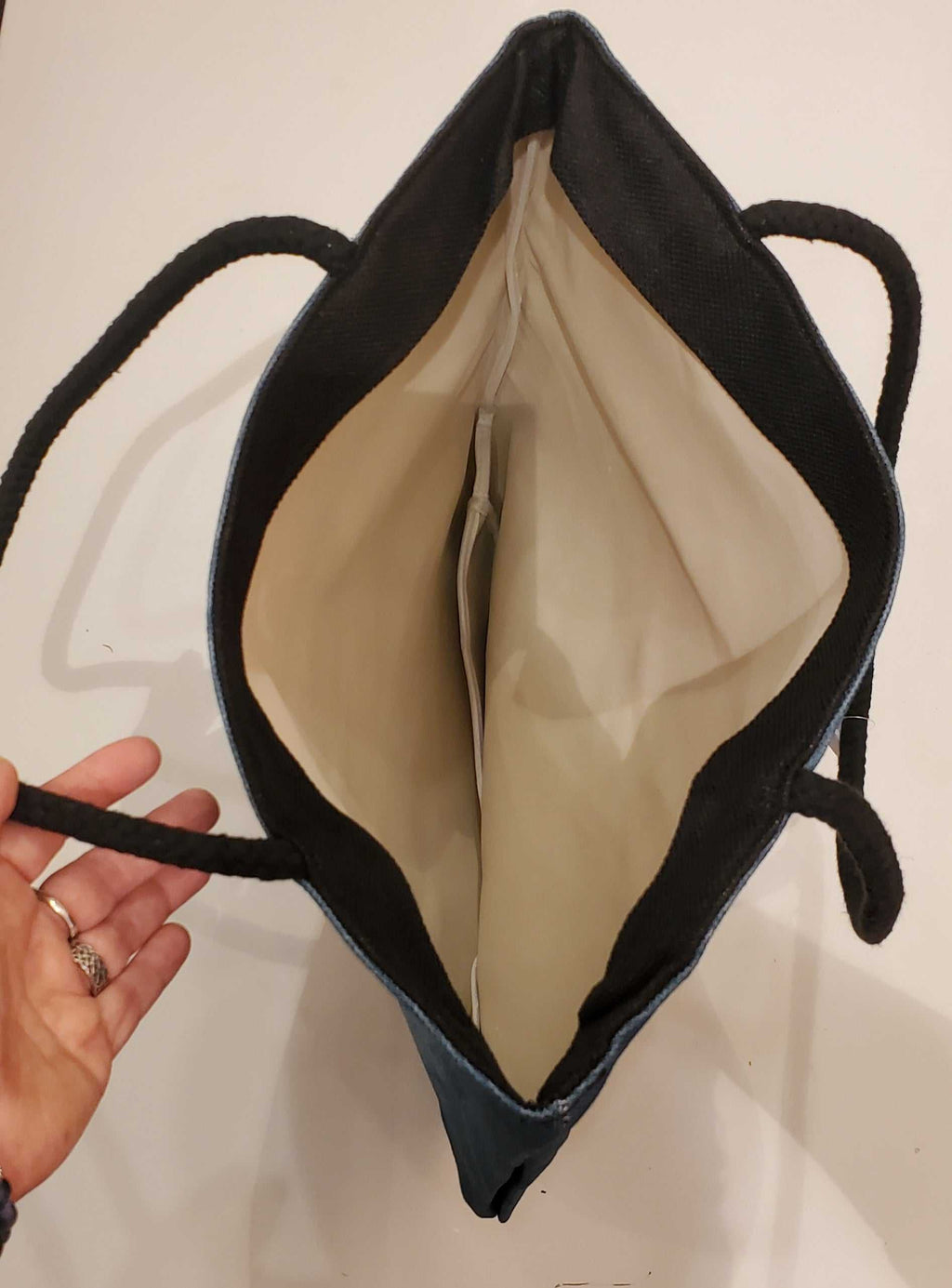 Bolso de tela - Cruz con Rosas y Mariposas