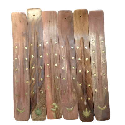 Cenicero de madera - Quemador de incienso de 10" (Paquete de 10)