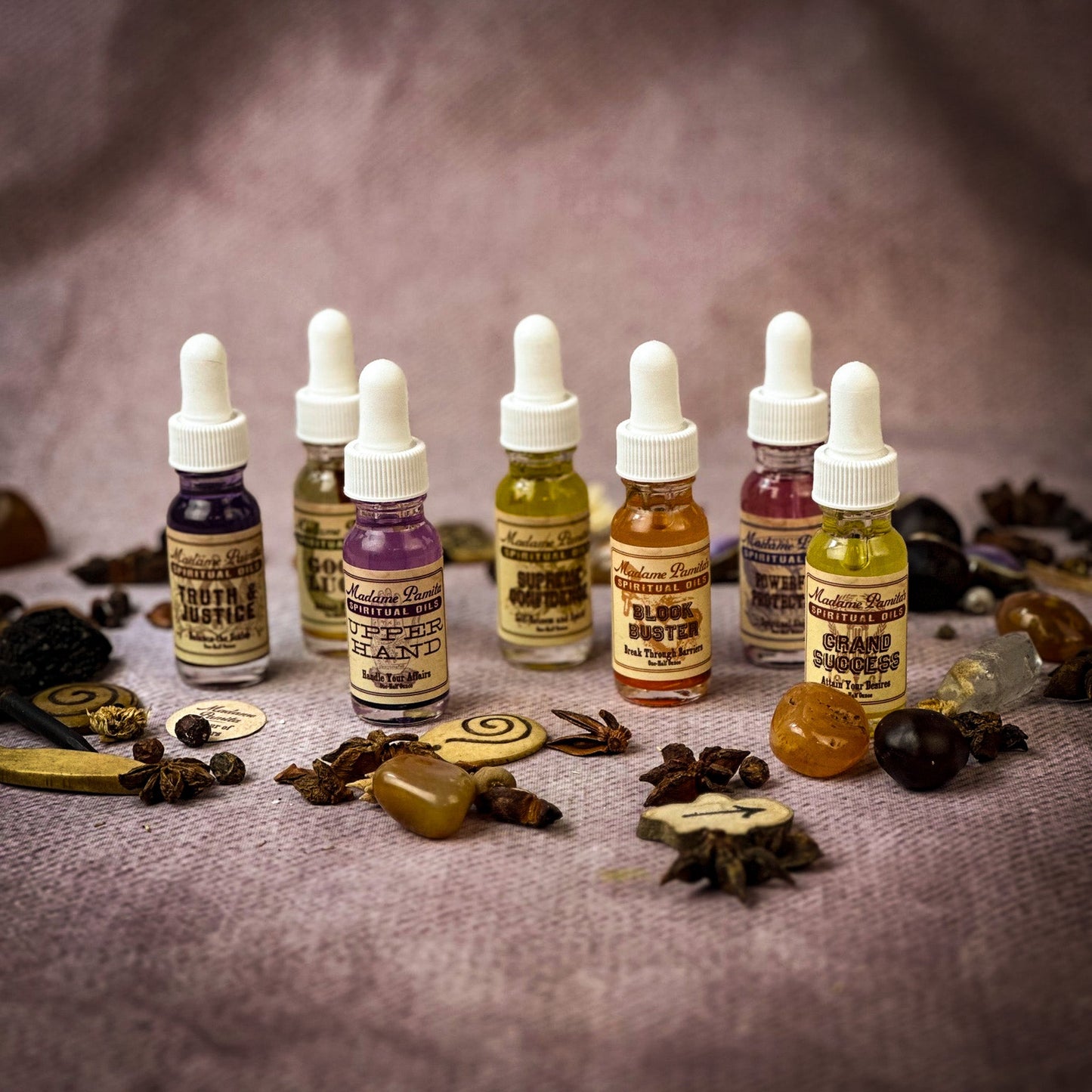 Paquete Surtido de Aceites Espirituales: Magia para Casos Judiciales