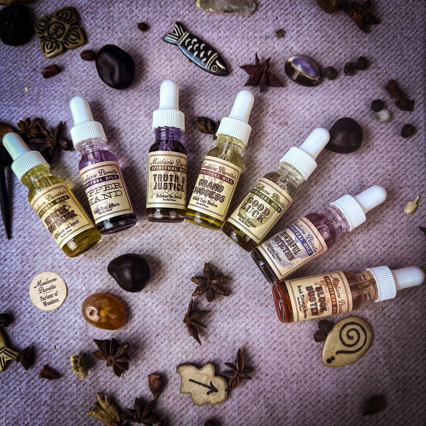 Paquete Surtido de Aceites Espirituales: Magia para Casos Judiciales