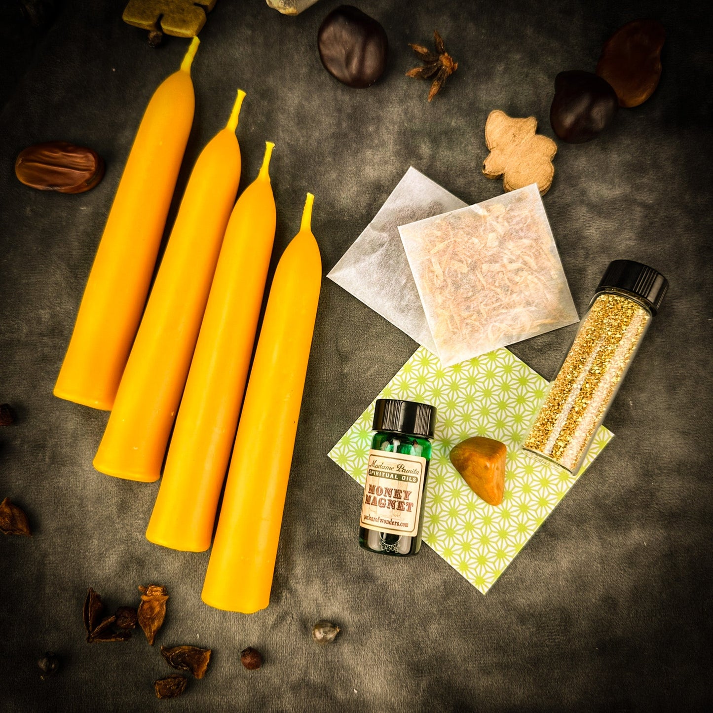 Potenciador de hechizos de velas de la abundancia - Añade prosperidad a cualquier kit de hechizos de velas