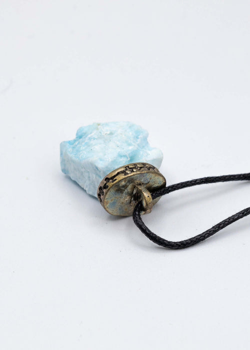 Collar de cristal de amazonita