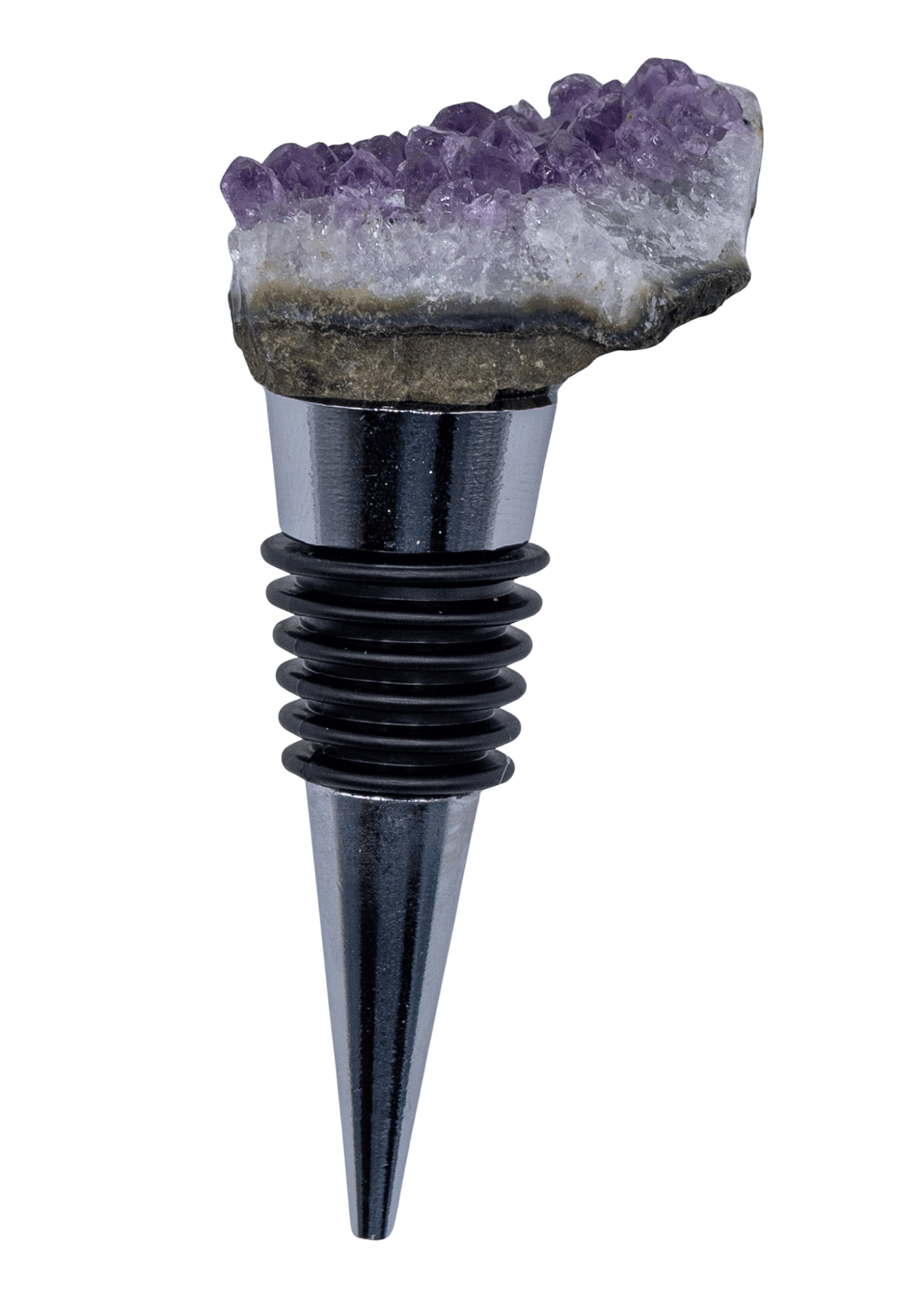 Tapón de Vino de Racimo de Cristal de Amatista