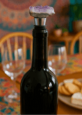 Tapón de Vino de Racimo de Cristal de Amatista
