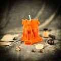 Kit de hechizo de vela de triple protección Bastet - Protección de la Diosa y magia familiar