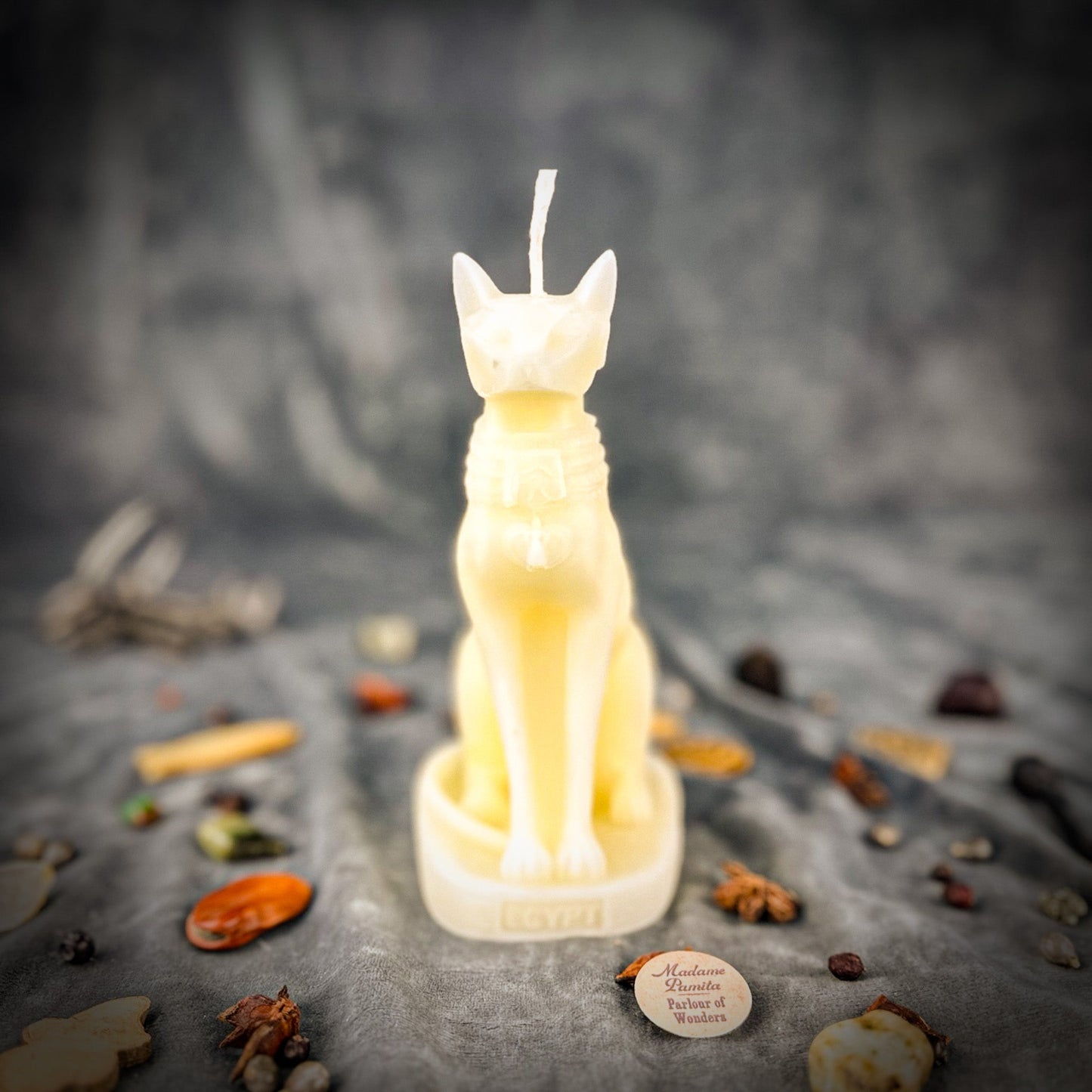 Kit de Hechizos con Velas Bast - Magia de Protección y Fertilidad de la Diosa Egipcia