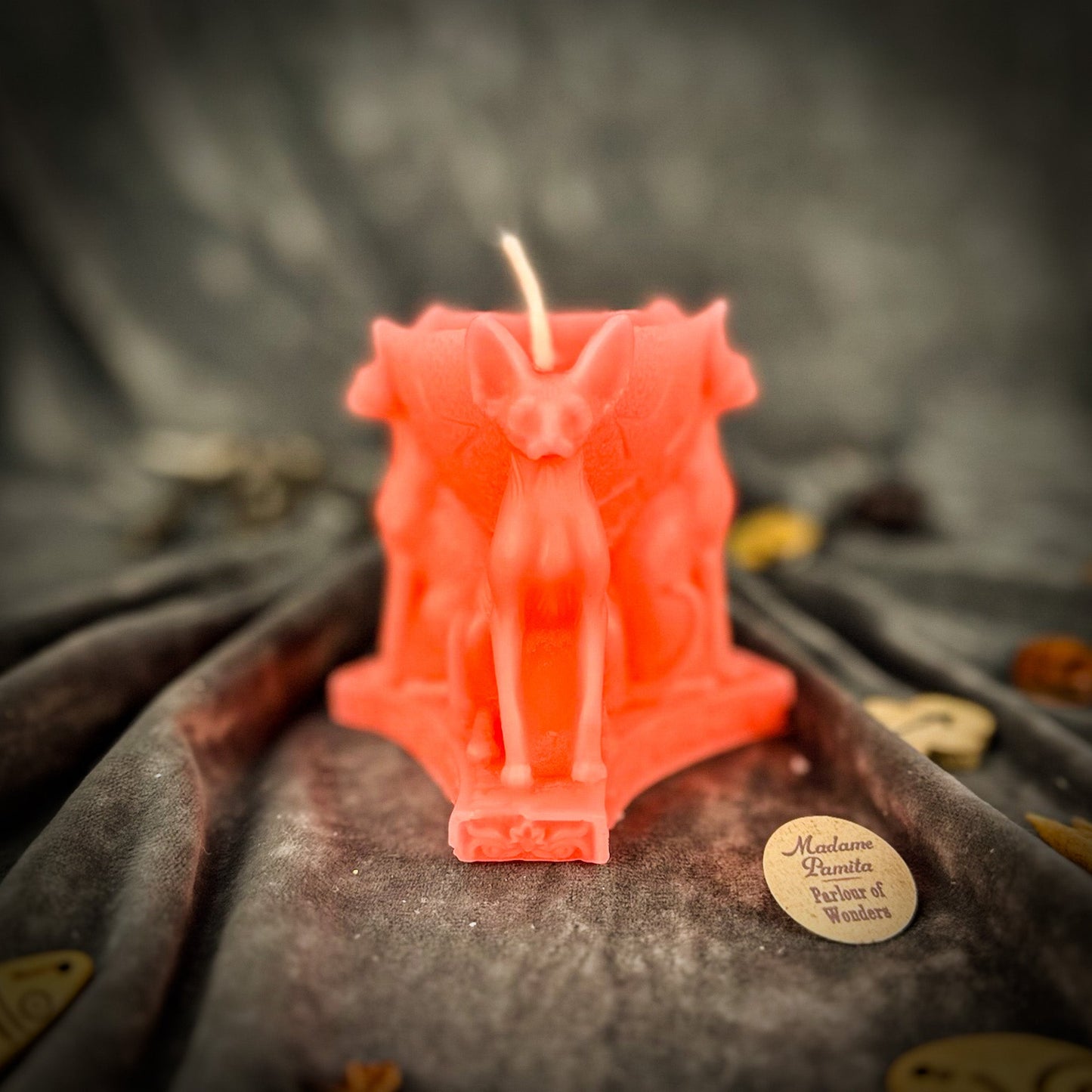Kit de hechizo de vela de triple protección Bastet - Protección de la Diosa y magia familiar
