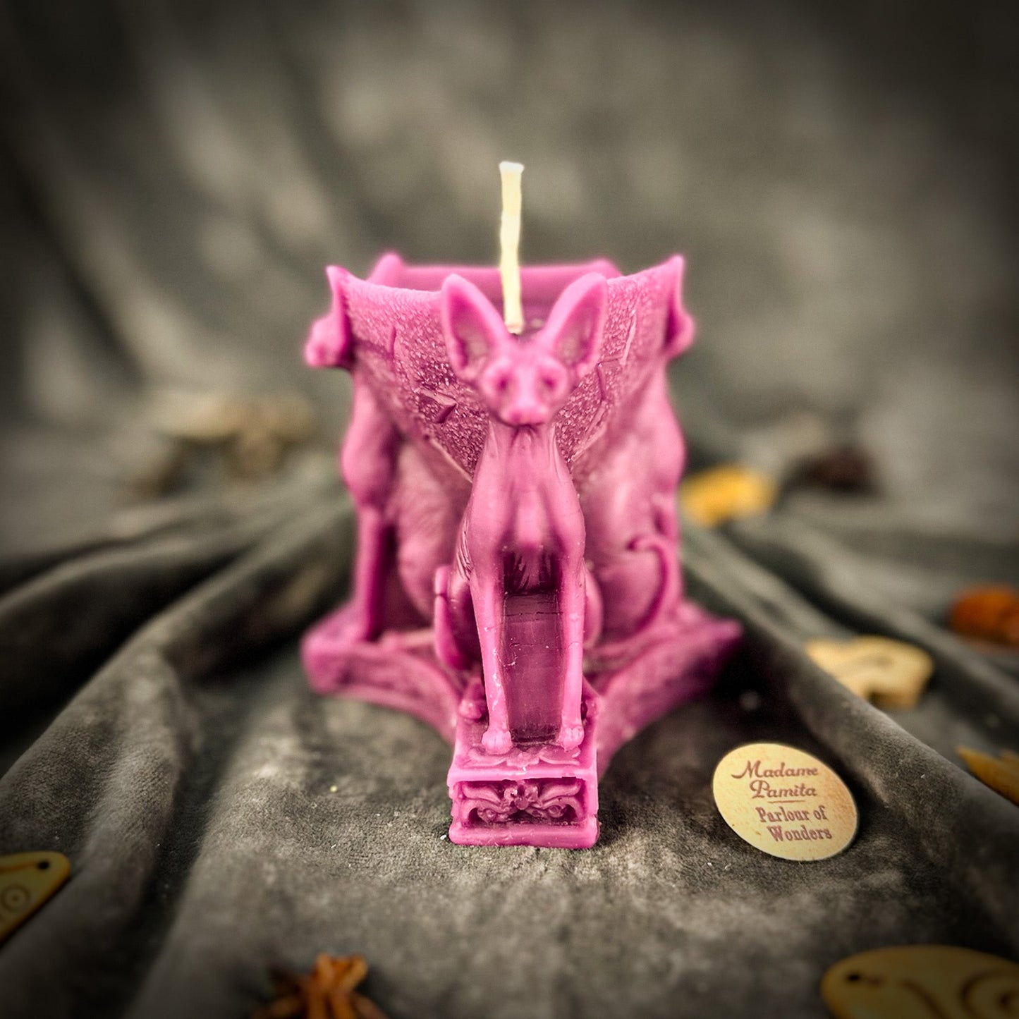 Kit de hechizo de vela de triple protección Bastet - Protección de la Diosa y magia familiar