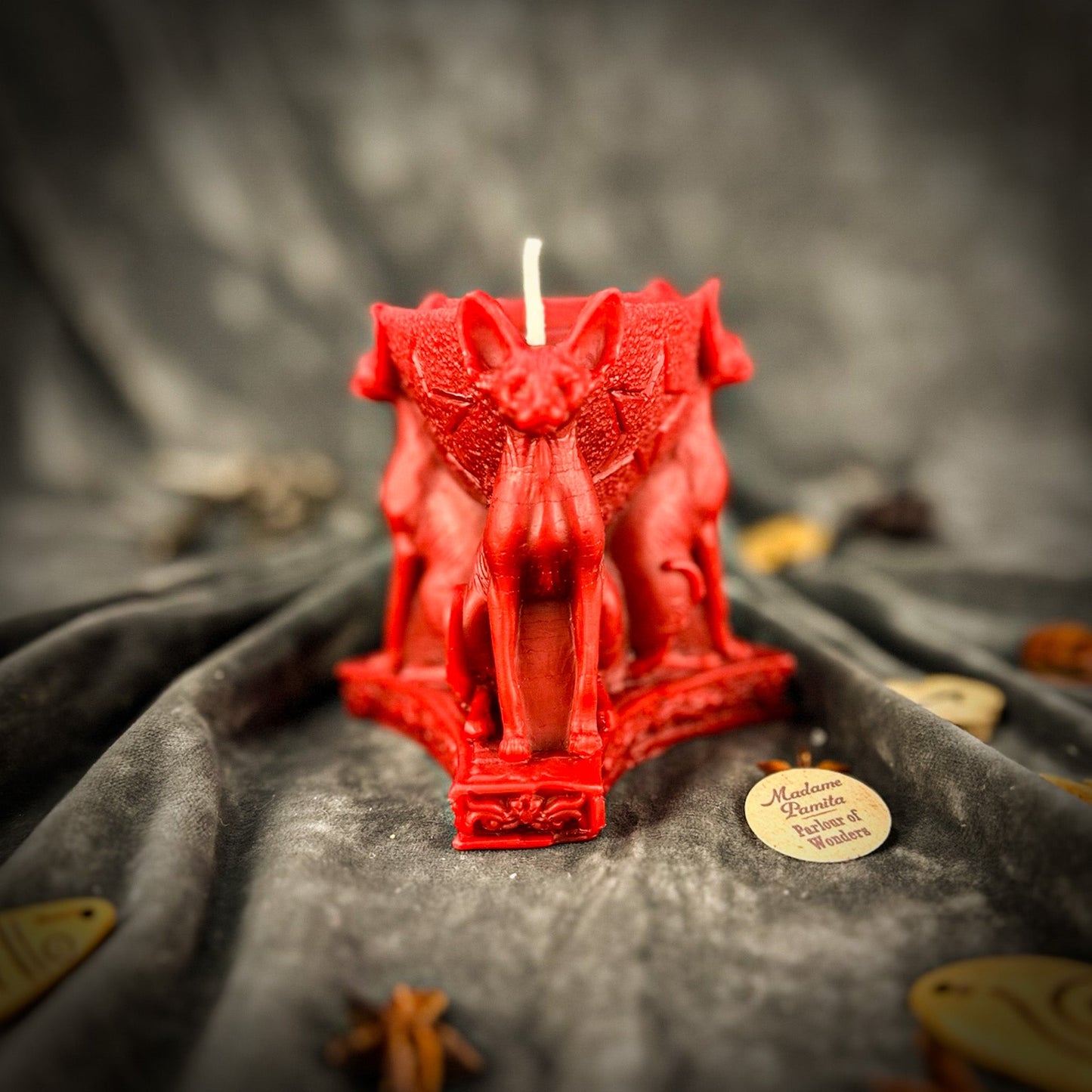 Kit de hechizo de vela de triple protección Bastet - Protección de la Diosa y magia familiar