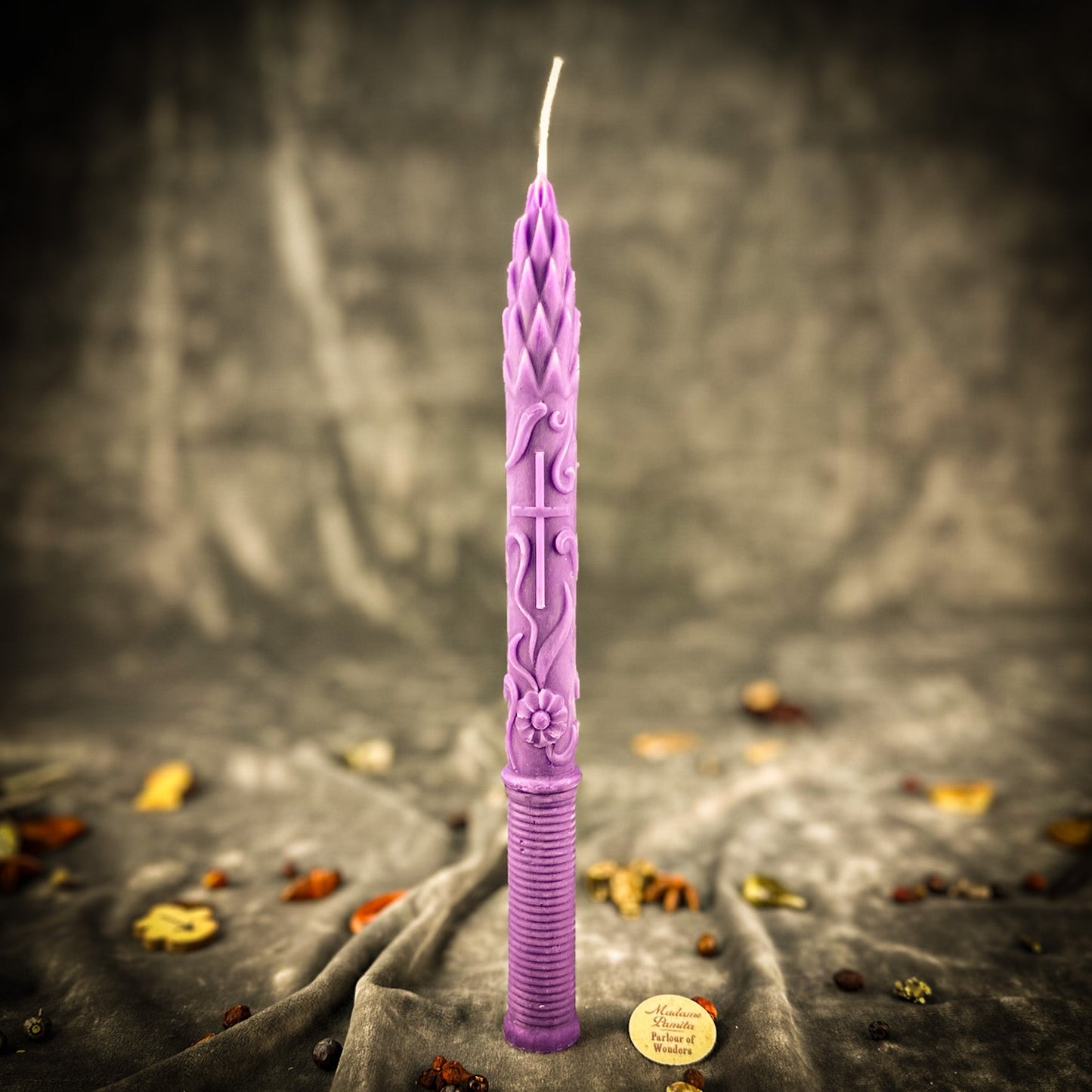 Stritennya Asparagus Candlemas Taper Candle Spell Kit - Renewal & Protection
