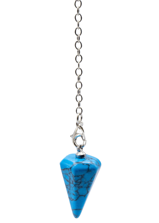 Péndulo de Cristal de Haulita Azul
