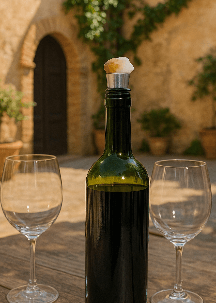 Tapón de Vino de Cristal Citrino