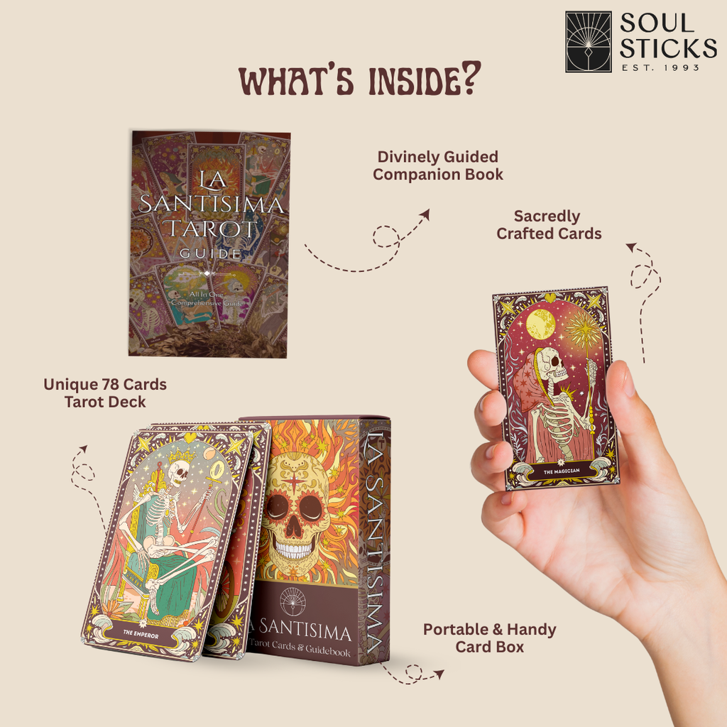 Tarot Card Deck - La Santisima 5" x 3"