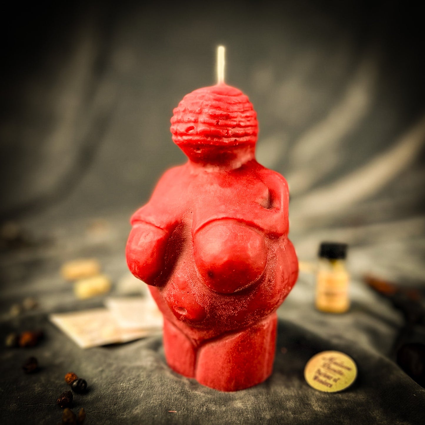 Kit de hechizos de velas de la Diosa de Willendorf - Magia de Poder Femenino y Fertilidad