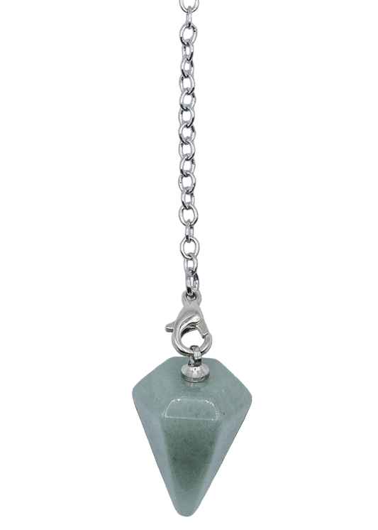 Péndulo de cristal de aventurina verde