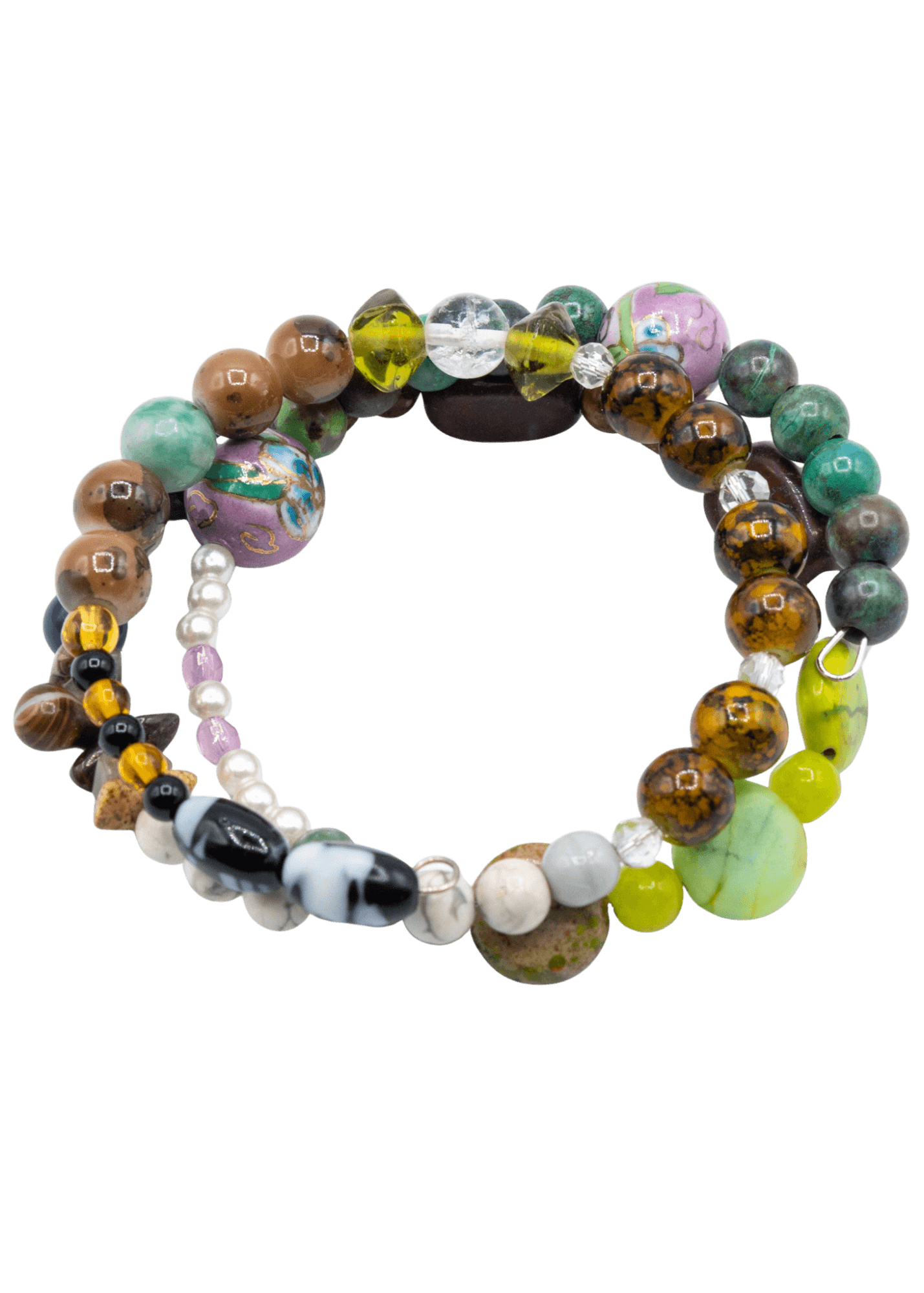Pulseras Envuelta de Cuentas Hechas a Mano