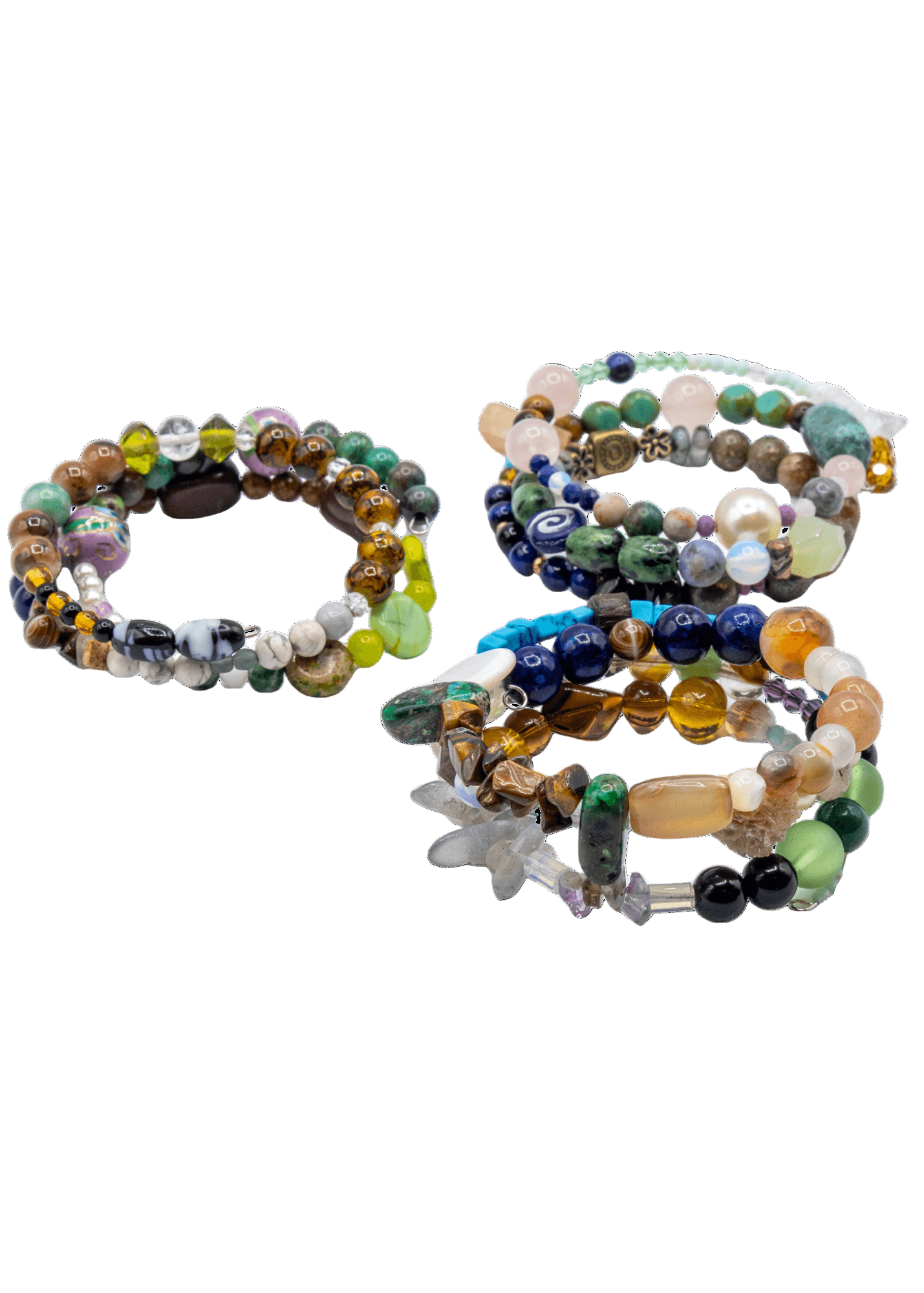 Pulseras Envuelta de Cuentas Hechas a Mano